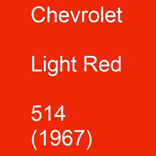 Chevrolet, Light Red, 514 (1967).